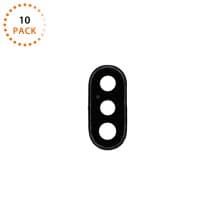 Sapphire Glass Camera Lens & Bezel Bracket for Apple iPhone XS & XS Max (Space Gray) [Premium] (10 Pack)
