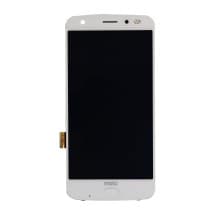 OLED & Frame Assembly & Fingerprint Scanner for Motorola Moto Z2 Force (White) [Genuine OEM]