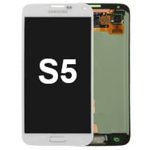 OLED & Home Button Assembly for Samsung Galaxy S5 (Shimmery White) [OEM Service Pack]