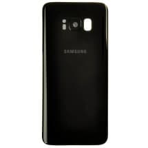 Back Glass & Camera Lens for Samsung Galaxy S8 (Midnight Black) [OEM Service Pack]
