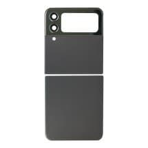 Back Glass & Camera Lenses Set for Samsung Galaxy Z Flip4 (Black) [Aftermarket]
