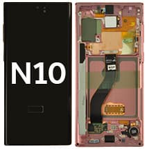OLED & Frame Assembly for Samsung Galaxy Note 10 (Aura Pink) [OEM Service Pack]