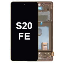 OLED & Frame Assembly for Samsung Galaxy S20 FE (Cloud Orange) [Aftermarket]