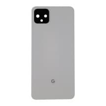 Back Glass & Camera Lens for Google Pixel 4 XL (Clearly White) [Premium]