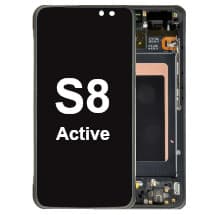 OLED & Frame Assembly for Samsung Galaxy S8 Active (Meteor Gray) [Premium]
