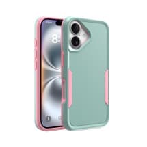 CLICK Impact Case for Apple iPhone 16 (Aqua & Pink)