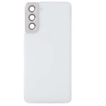 Back Plastic & Camera Lenses for Samsung Galaxy S21 (Phantom White) [Aftermarket]