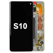 LCD & Frame Assembly for Samsung Galaxy S10 (Prism White) [Aftermarket]