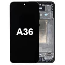 OLED & Frame Assembly for Samsung Galaxy A36 (Black) [Premium]