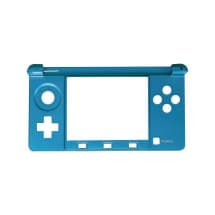 Bottom Screen Top Shell for Nintendo 3DS (Aqua Blue)