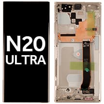 OLED & Frame Assembly for Samsung Galaxy Note 20 Ultra (Mystic White) [Premium]