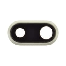 Glass Camera Lens & Bezel for Apple iPhone 8 Plus (Silver) [Aftermarket]