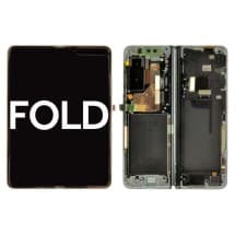 Inner OLED & Frame Assembly for Samsung Galaxy Fold (Space Silver) [OEM Service Pack]