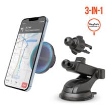 HyperGear 3in1 MagGrip MagSafe Car Mount (Black)