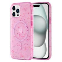 AMPD Jelly Confetti Soft Shell Case for Apple iPhone 15 Pro Max (Purple)