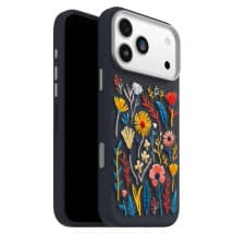 OtterBox Symmetry Cactus Leather Case for Apple iPhone 17 Pro Max (Enchanted Garden Embroidery)