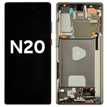 OLED & Frame Assembly for Samsung Galaxy Note 20 (Mystic Gray) [OEM Service Pack]
