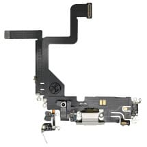 Charge Port Flex for Apple iPhone 14 Pro (Silver) [Premium]