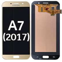 OLED Assembly for Samsung Galaxy A7 (2017) (Gold Sand) [OEM Service Pack]