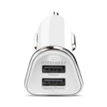 HyperGear 3.4A High-Powered Dual Port Car Charger (White)