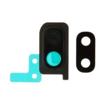 Glass Camera Lens & Bezel Bracket for Samsung Galaxy A20 & A30 (Black)