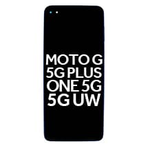 LCD & Frame Assembly for Motorola One 5G, 5G UW, & Moto G 5G Plus (Surfing & Oxford Blue) [Premium]