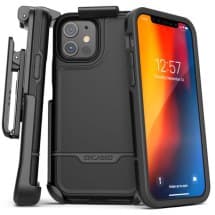 Encased Rebel Case for Apple iPhone 12 & 12 Pro (Black)