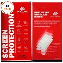 GRIP Tempered Glass Screen Protector for Apple iPhone 12 Pro Max (10 Pack)