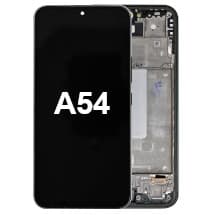 OLED & Frame Assembly for Samsung Galaxy A54 (Awesome Graphite) [Aftermarket]