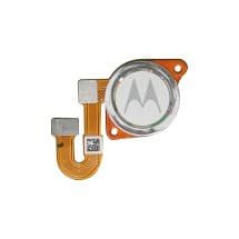 Fingerprint Scanner for Motorola One 5G Ace & Moto G 5G (Frosted Silver) [Genuine OEM]
