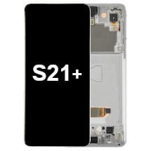 OLED & Frame Assembly for Samsung Galaxy S21+ (Phantom Silver & White) [Aftermarket]