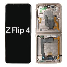 Inner OLED & Frame Assembly for Samsung Galaxy Z Flip4 (Pink Gold) [Premium]