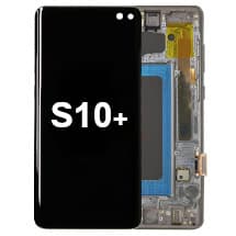OLED & Frame Assembly for Samsung Galaxy S10+ (Prism Black) [Aftermarket]