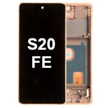 OLED & Frame Assembly for Samsung Galaxy S20 FE (Cloud Orange) [Premium]