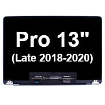 LCD Assembly for Apple MacBook Pro 13" (Late 2018-2020) (Space Gray, No Logo) [Premium]