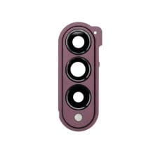 Glass Camera Lenses & Bezel Bracket for Samsung Galaxy Fold4 (Burgundy)