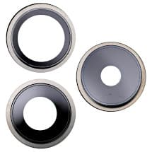 Glass Camera Lenses & Bezel Set for Apple iPhone 15 Pro (Natural Titanium) [Aftermarket]