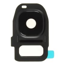 Glass Camera Lens & Bezel Bracket for Samsung Galaxy S7 & S7 Edge (Black)