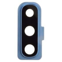 Glass Camera Lens & Bezel Bracket for Samsung Galaxy A70 (Blue)