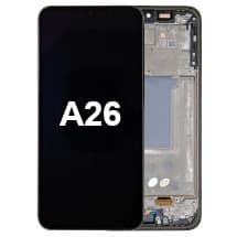 OLED & Frame Assembly for Samsung Galaxy A26 (Black) [Premium]