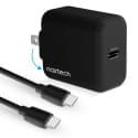 Naztech 20W Fast USB C Wall Charger & USB C to USB C Cable (Black)