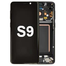 OLED & Frame Assembly for Samsung Galaxy S9 (Midnight Black) [Aftermarket]