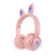 HyperGear Light-Up Bunny Wireless Headphones (Pink)