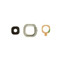 Glass Camera Lens & Bezel Bracket for Samsung Galaxy J7 (2016) (Dual SIM, White)
