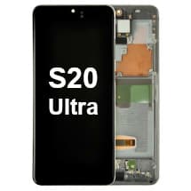 OLED & Frame Assembly for Samsung Galaxy S20 Ultra (Cosmic Gray) [Aftermarket]