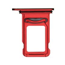 SIM Card Tray for Apple iPhone XR (Dual, Red)