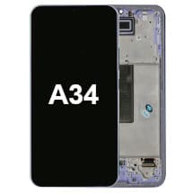 OLED & Frame Assembly for Samsung Galaxy A34 (Violet) [Premium]