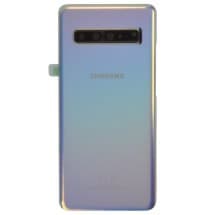 Back Glass & Camera Lens for Samsung Galaxy S10 5G (Crown Silver) [OEM Service Pack]