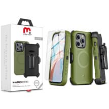 MYBAT Pro Maverick Case for Apple iPhone 15 Pro Max (Army Green)
