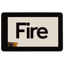 Digitizer & Frame Assembly for Kindle Fire (Orange Flex)